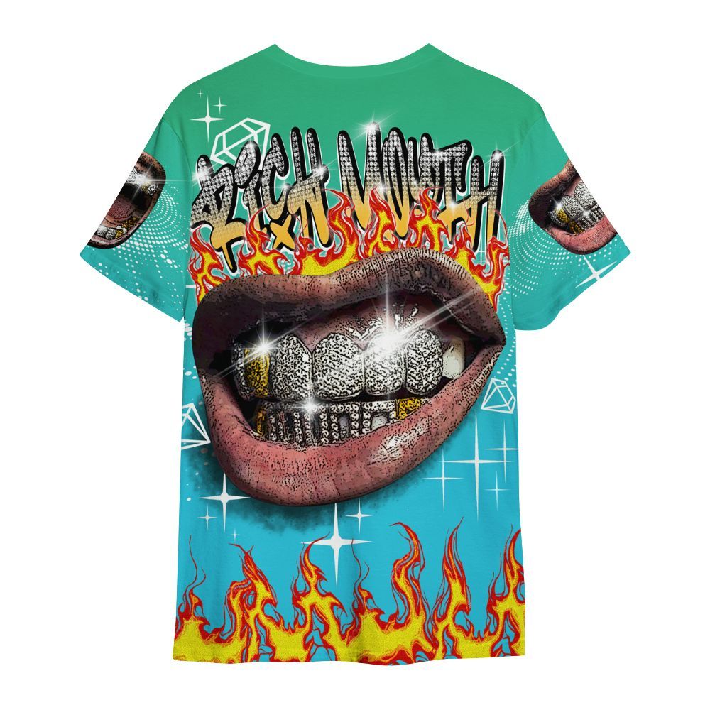 Shirt To Match Dunk Chunky Dunky - Rich Mouth Fire Rap Retro 90s All Over Print