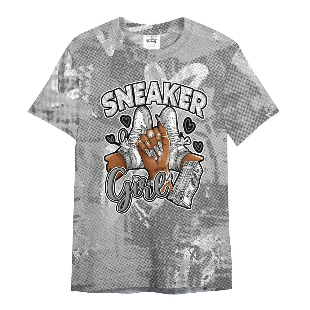 Shirt To Match Retro Wet Cement 4s - Sneakerz Girlz Heart Grunge All Over Print