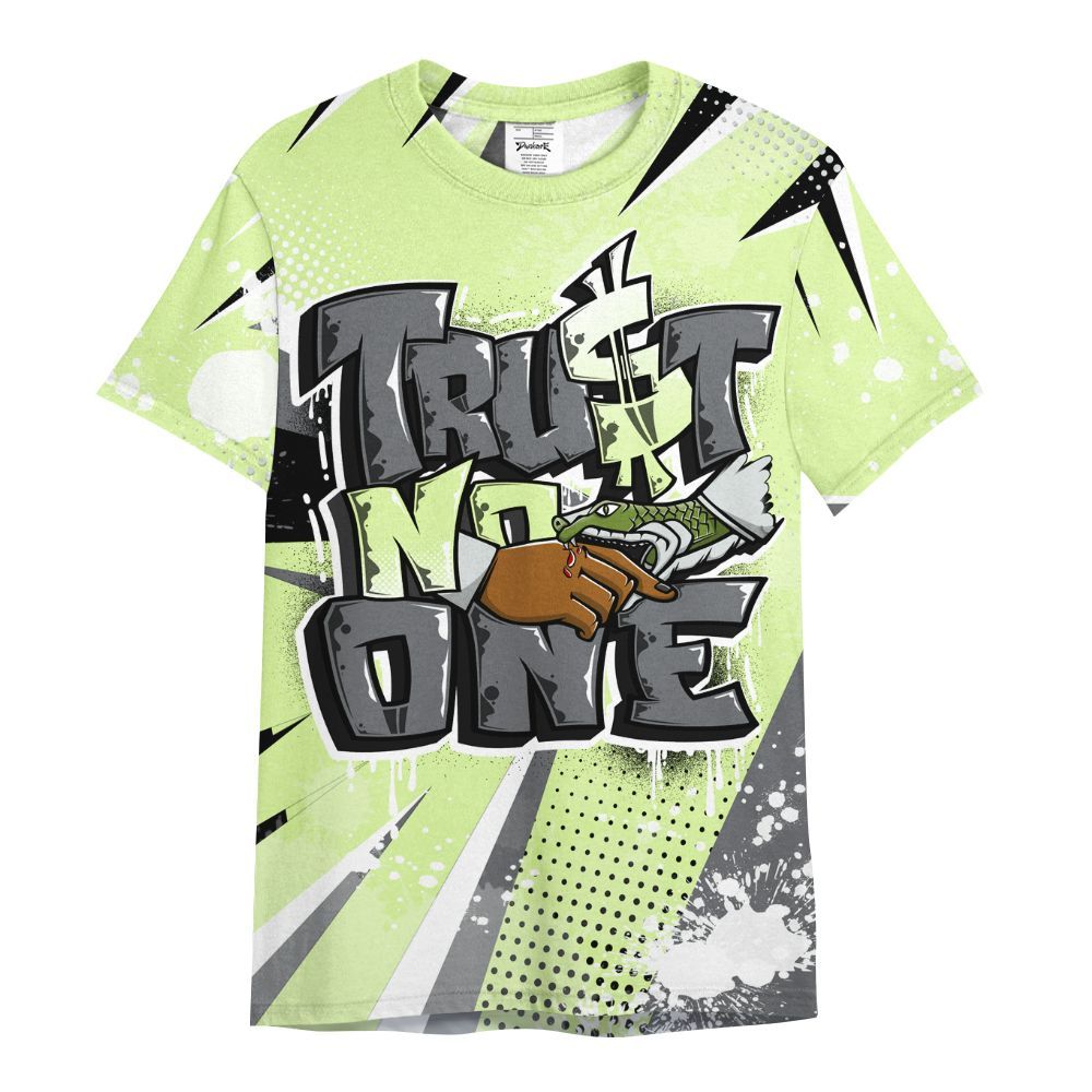 Shirt To Match Smoke Grey Volt TR 1s - Poly Trust No One Dripping All Over Print