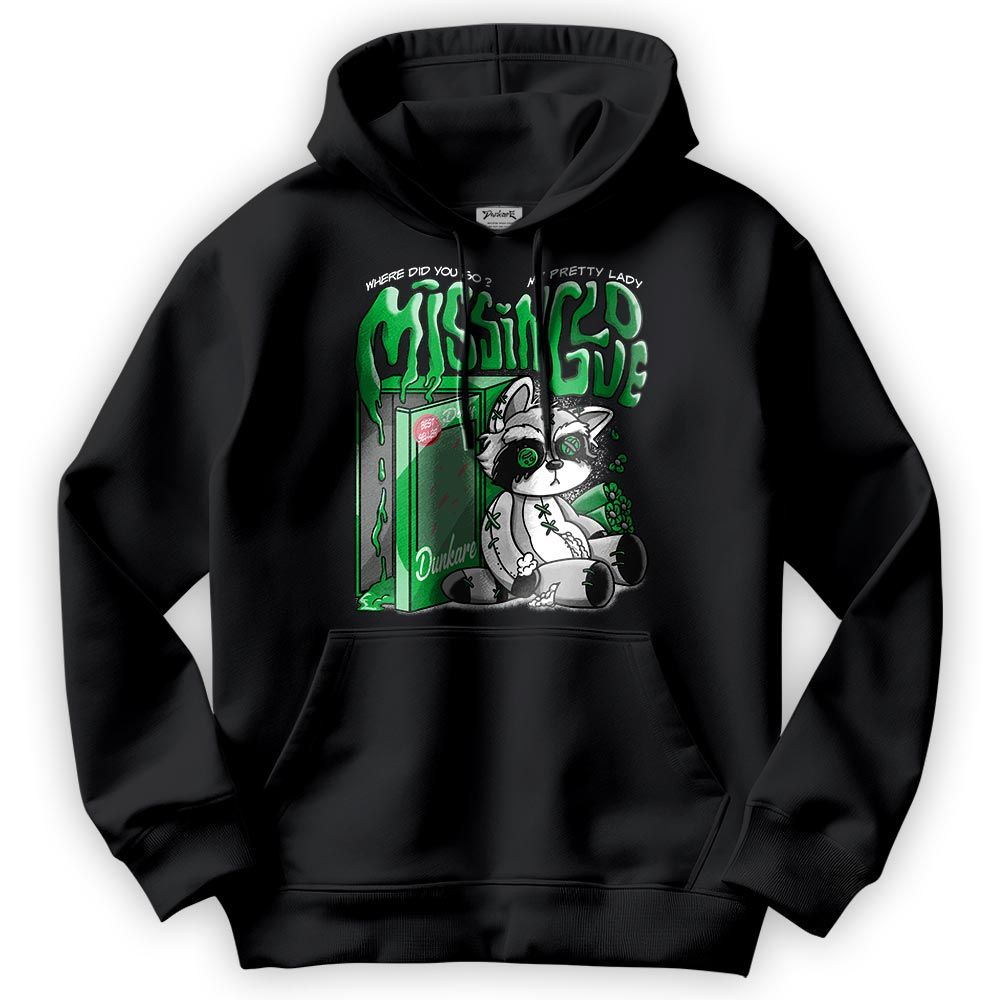 Sweatshirt To Match Hoodie Missing Love Raccoon, Lucky Green 5s, To Match Sneaker Lucky Green 5s DNY