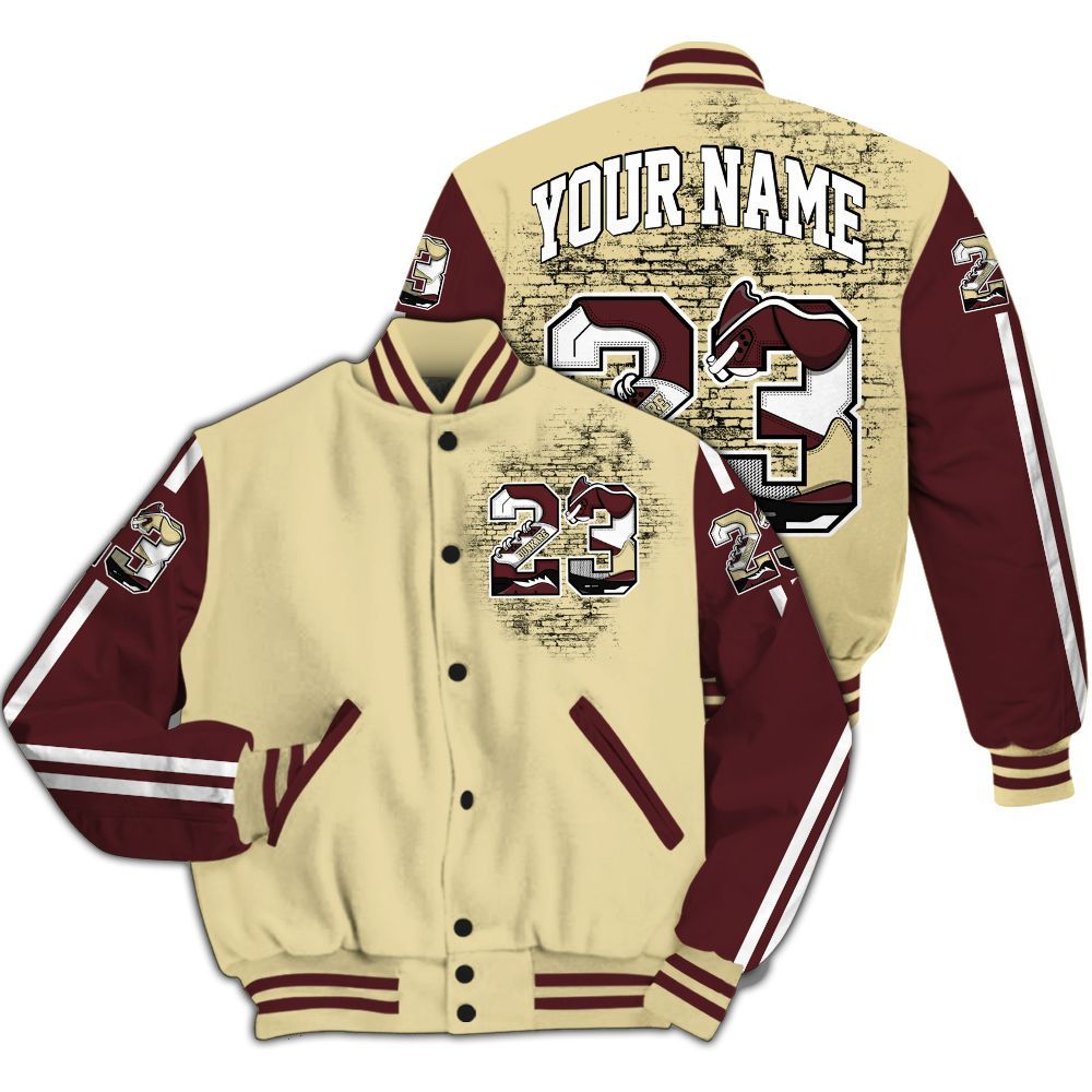 Varsity Jacket To Match Women Phantom 12s - Custom Name Number 23 5s All Over Print