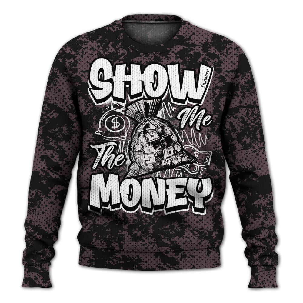 Knitted Sweater To Match AMM Black 3s - Show Me The Money Retro