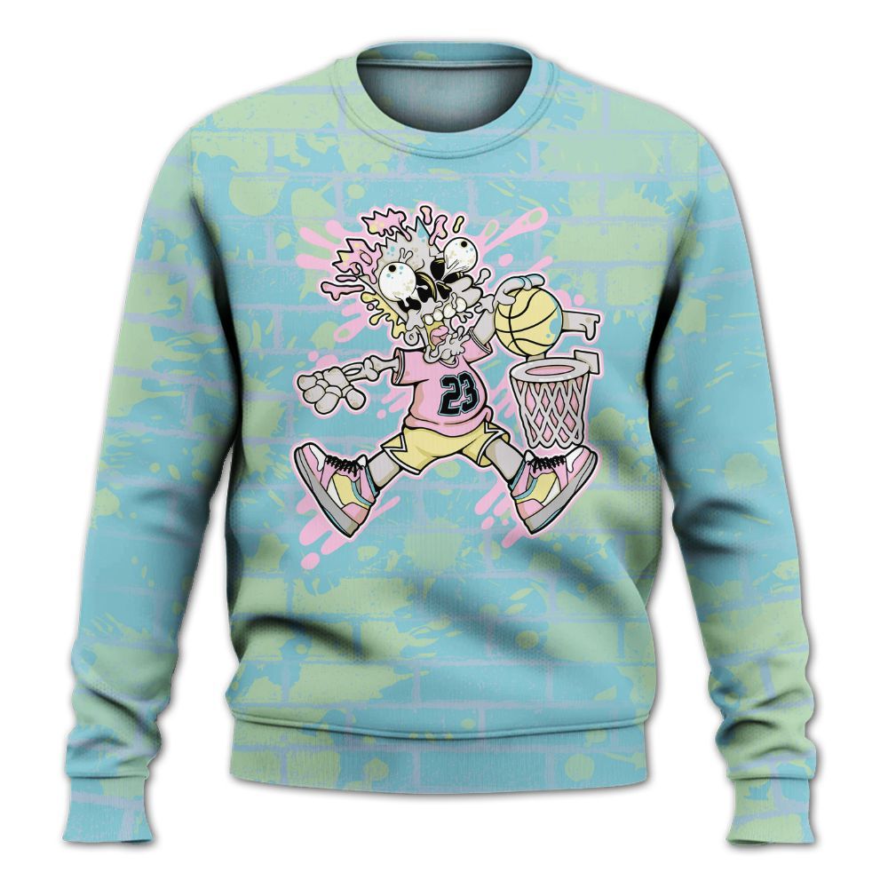 Sweatshirt To Match SB Dunk Low Visty - 85's Dunks Graphic Halloween All Over Print