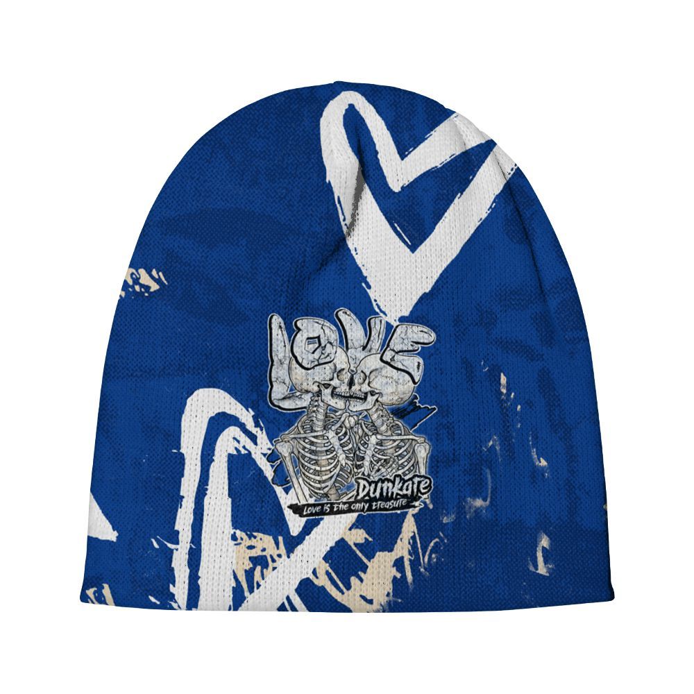 Beanie Hat To Match Low Game Royal 1s - Skull Love Graphic