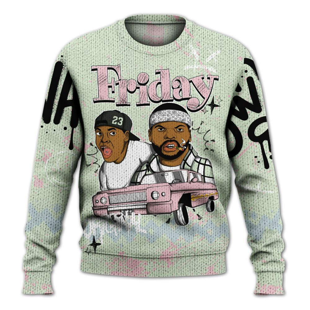 Sweater To Match Spring Is In The Air 3s - Friday Sneaker Crayon Graphic