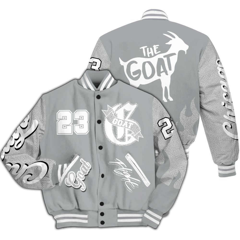 Varsity Jacket To Match Retro Pure Money 3s - The G.O.A.T Streetwear All Over Print