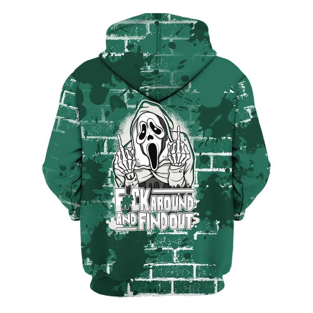 Hoodie To Match Oxidized Green 4s - F#CK And Find Out Graphic Halloween All Over Print
