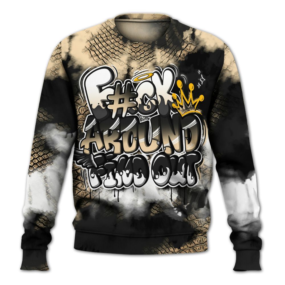 Sweatshirt To Match Kobe 9 EM Mambacita - Tie Dye FK Around Find Out All Over Print