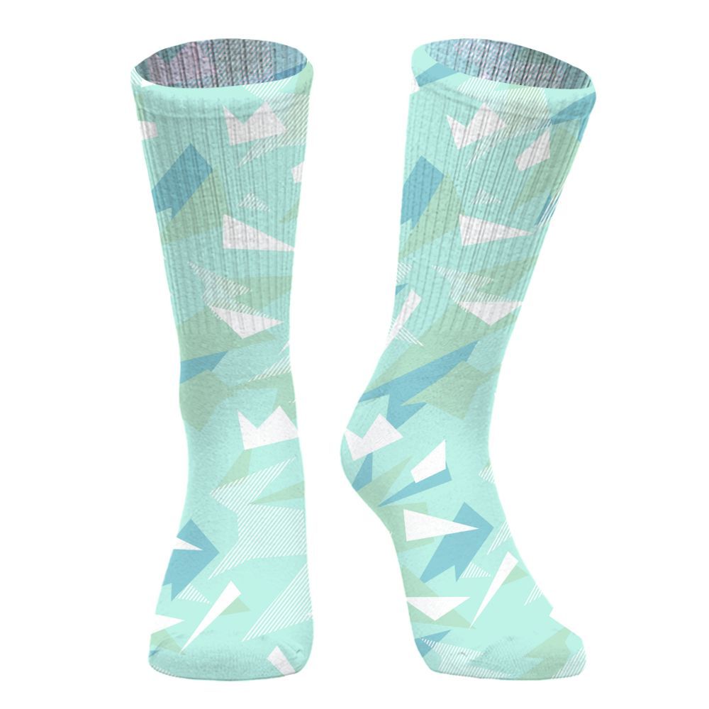 Sock To Match Retro Low Igloo 11s, Geometric Abstract Graphic