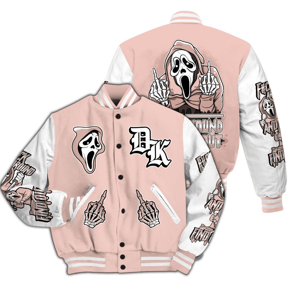 Varsity Jacket To Match Low Legend Pink 11s - F#CK And Find Out Graphic All Over Print
