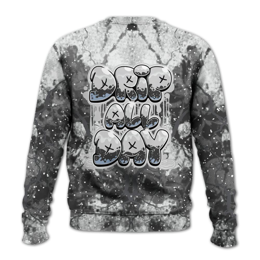 Sweatshirt To Match Reverse Black White 6s - DRIPPIN Days Graphic Halloween All Over Print