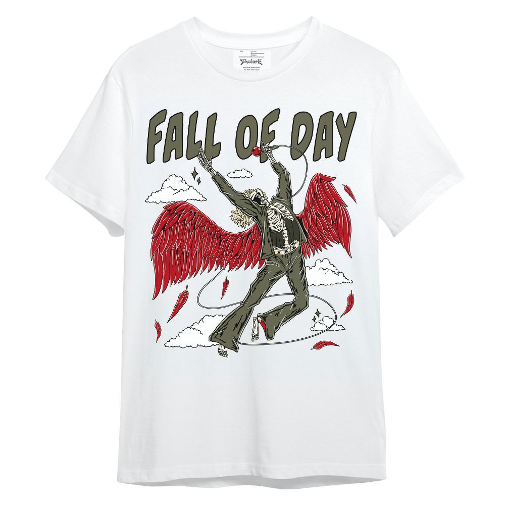 Shirt To Match Low OG Medium Olive 1s - Fall Of Days Skeleton Unisex Shirt