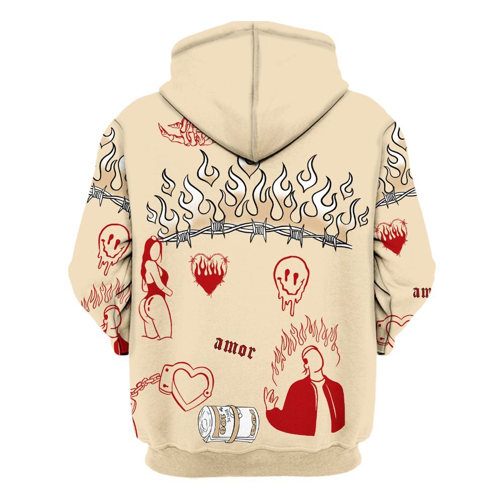 Hoodie To Match Dunk Low Strawberry Waffle Varsity Jacket, Snake Trust No One All Over Print