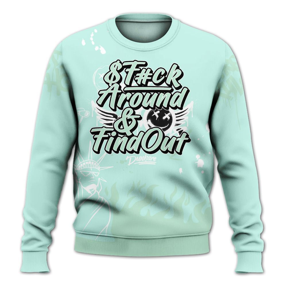 Sweatshirt To Match Retro Low Igloo 11s - Graphic Fck Around Find Out All Over Print