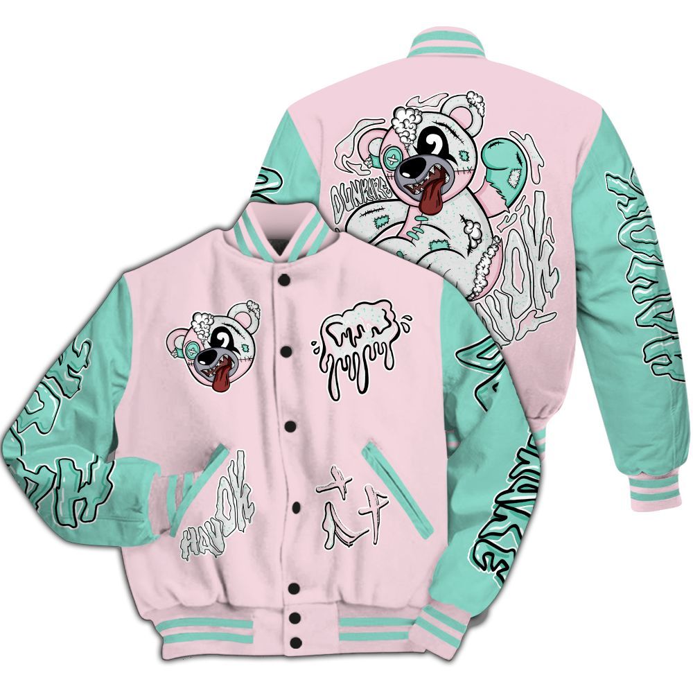 Varsity Jacket To Match Retro Easter 5s - Havok Bear All Over Print