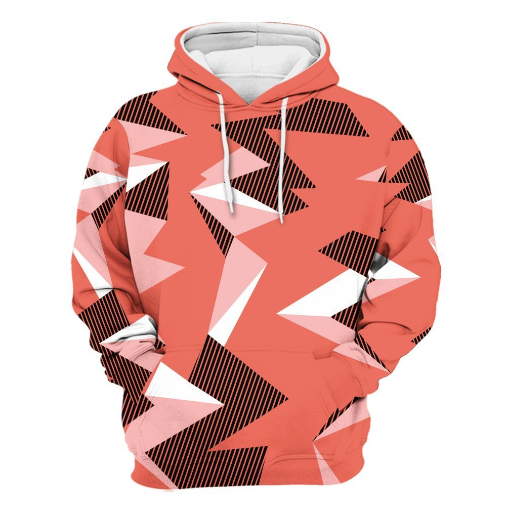 Hoodie To Match Low OG PSG 1s - Geometric Camouflage Pattern All Over Print