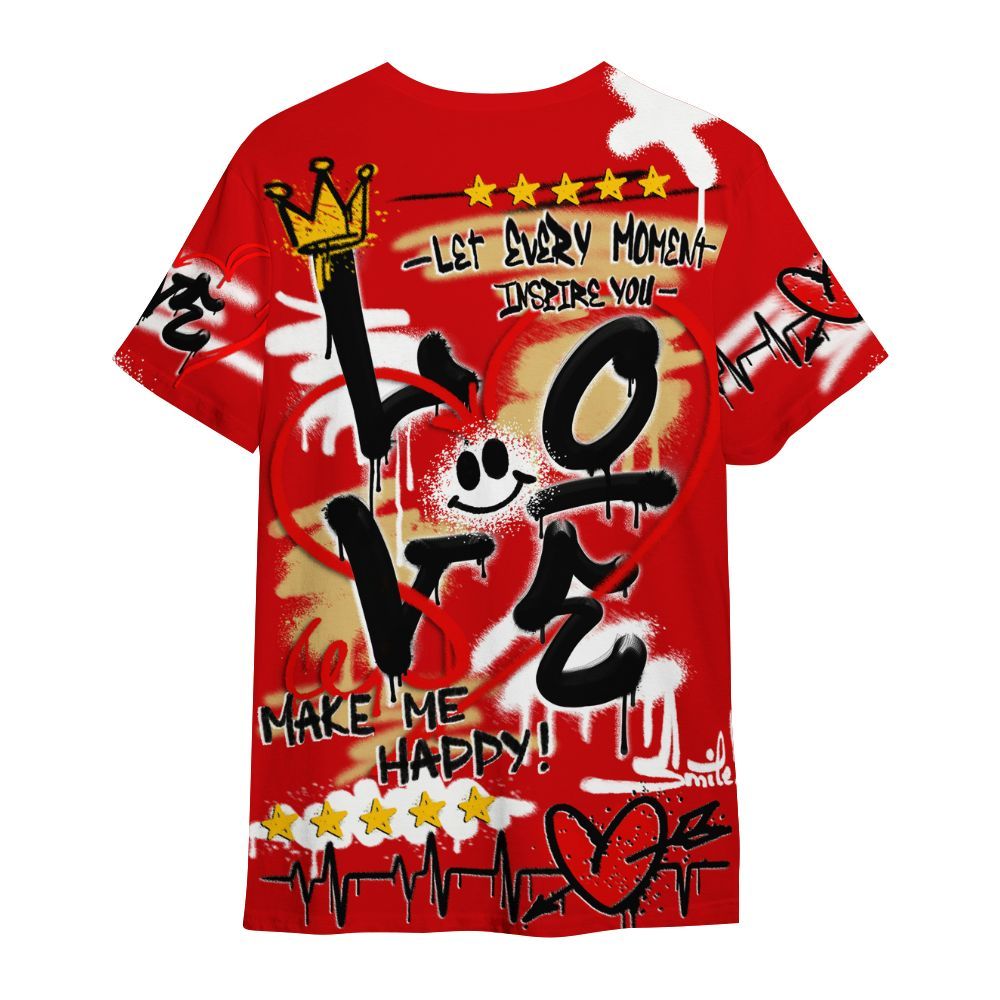 Shirt To Match Ja 2 Halloween - Happy Love Beats Graffiti Streetwear All Over Print