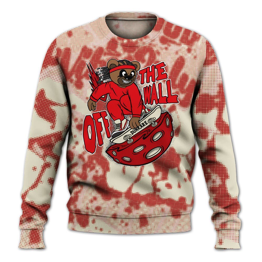 Sweatshirt To Match Cement Grey 3s - Quirky Bear Street All Over Print