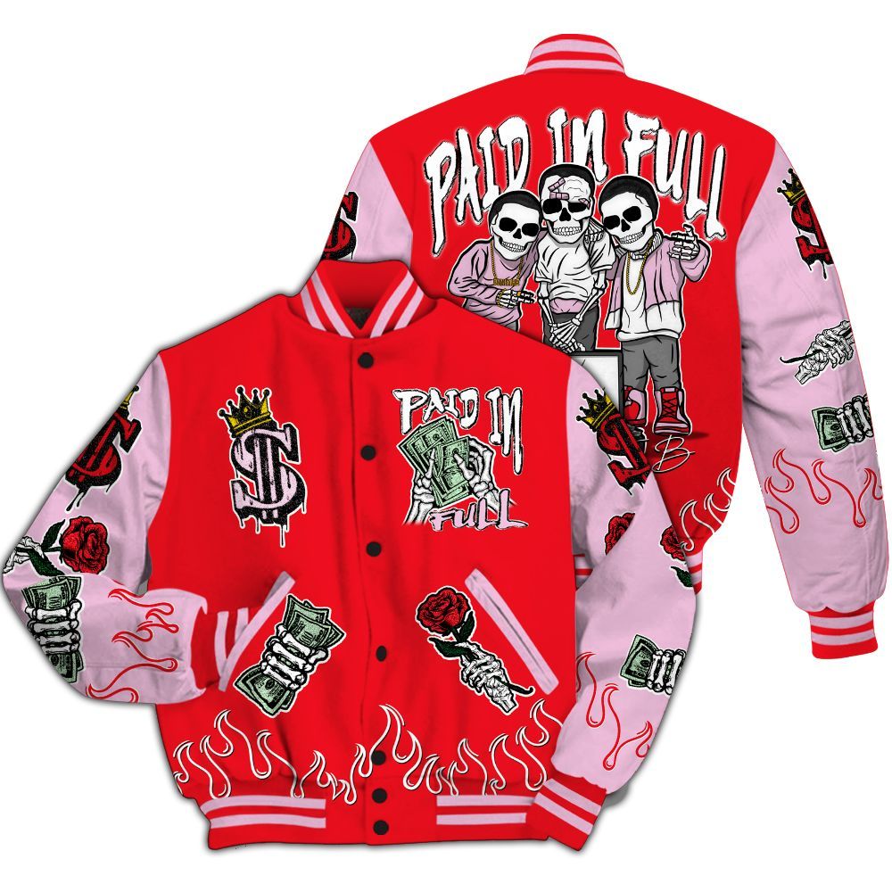 Varsity Jacket To Match Zoom Vomero 5 Valentine's Day 2025 - Everybody Paid In All Over Print