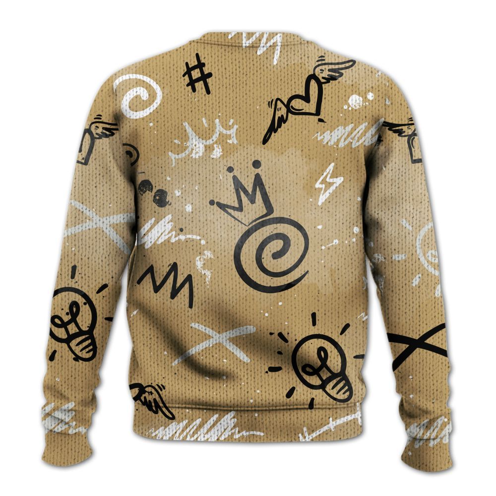 Knitted Sweater To Match Black LD 1000 - Drip Been Di2ferent