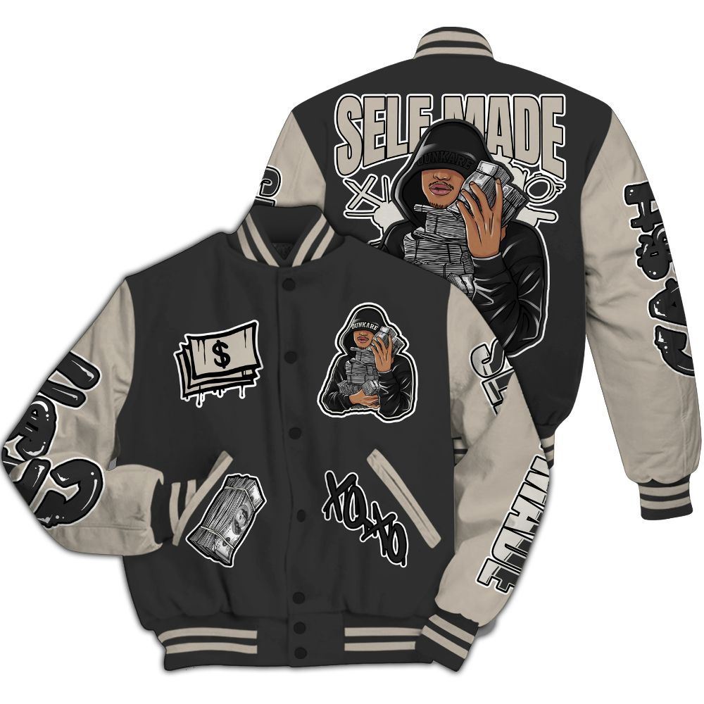 Varsity Jacket To Match RM Light Bone 4s - Selfmade Unique All Over Print