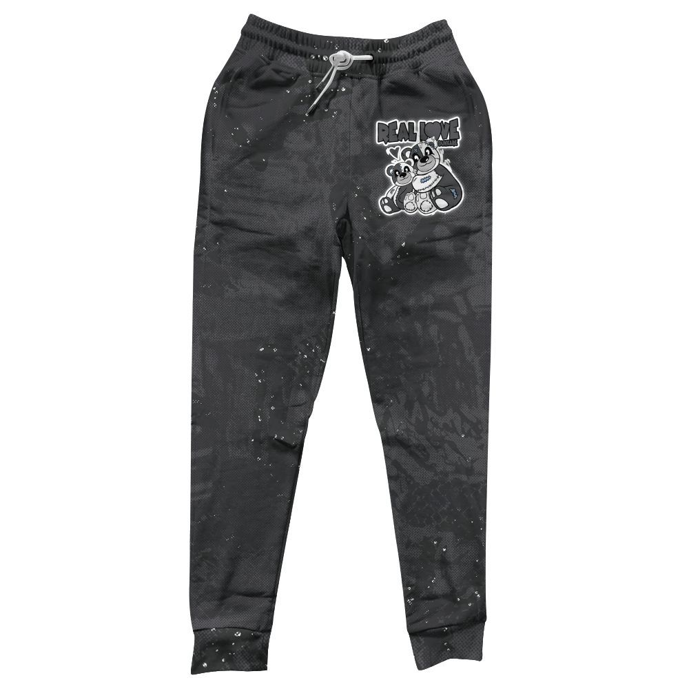 Sweatpant To Match Reverse Black White 6s - Sincere Fondness Bear All Over Print