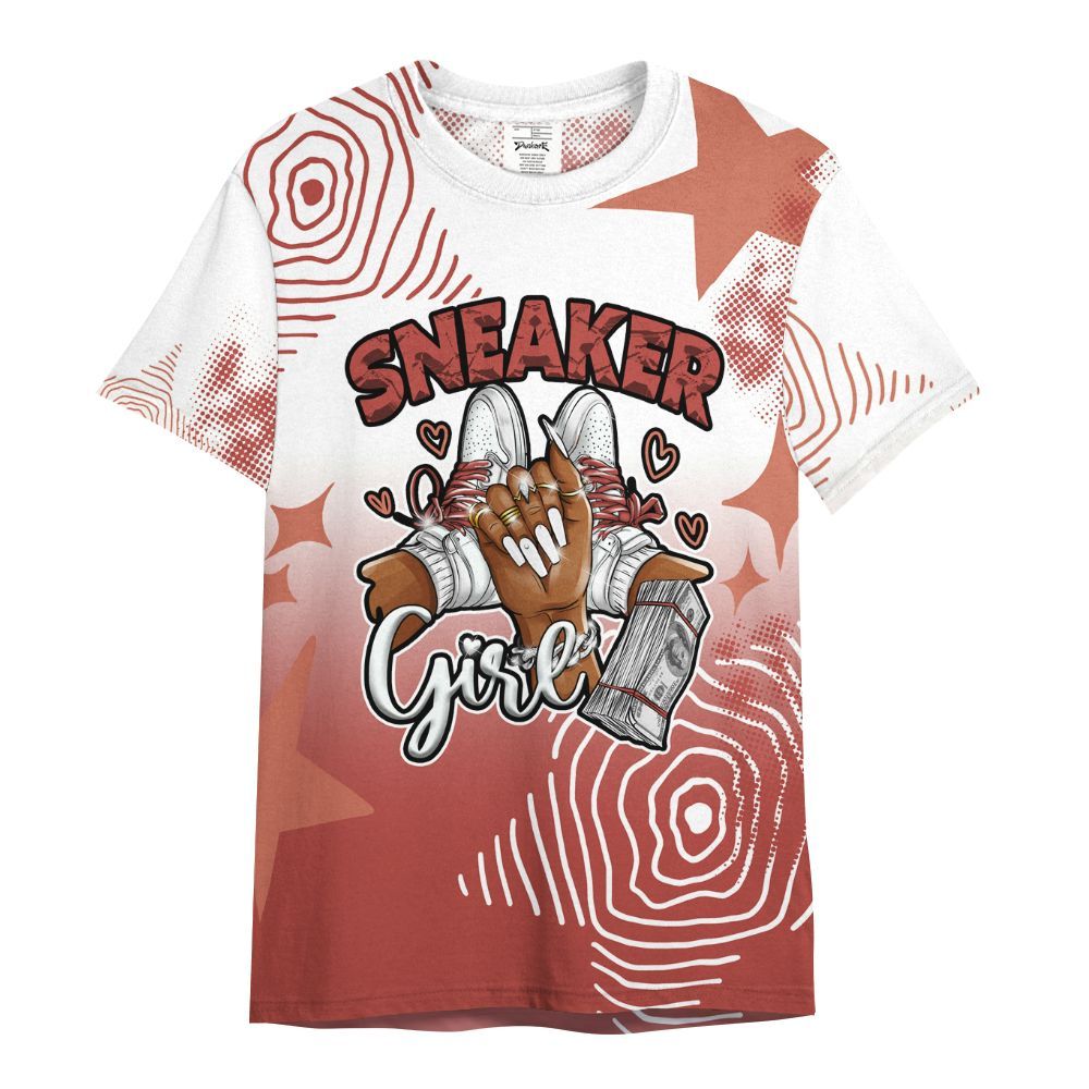 Shirt To Match Dune Red 13s - Sneakerz Girlz Unique Starz All Over Print