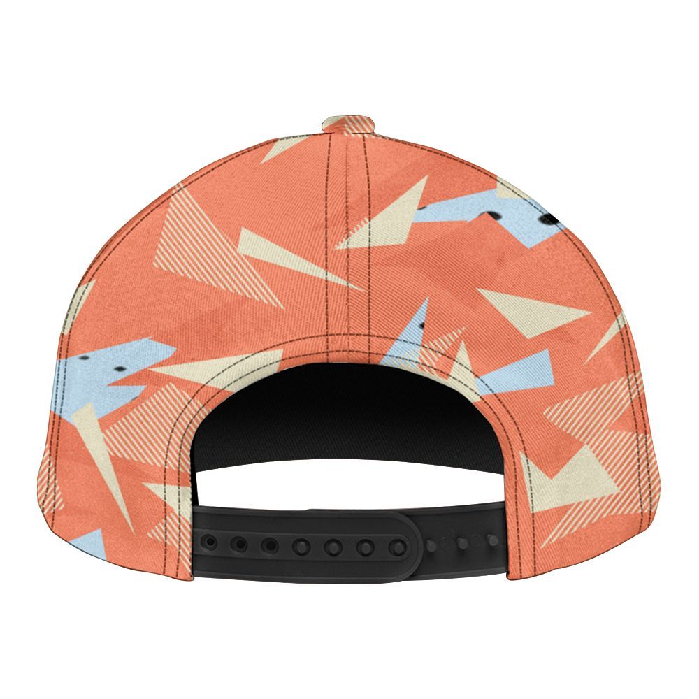 Snapback To Match DJ Khaled Crimson Bliss 5s - Geometric Abstract Graphic
