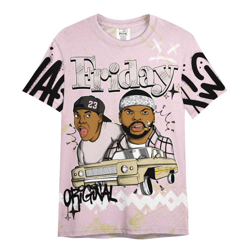 Shirt To Match Denim Iced Carmine 4s - Friday Sneaker Crayon All Over Print