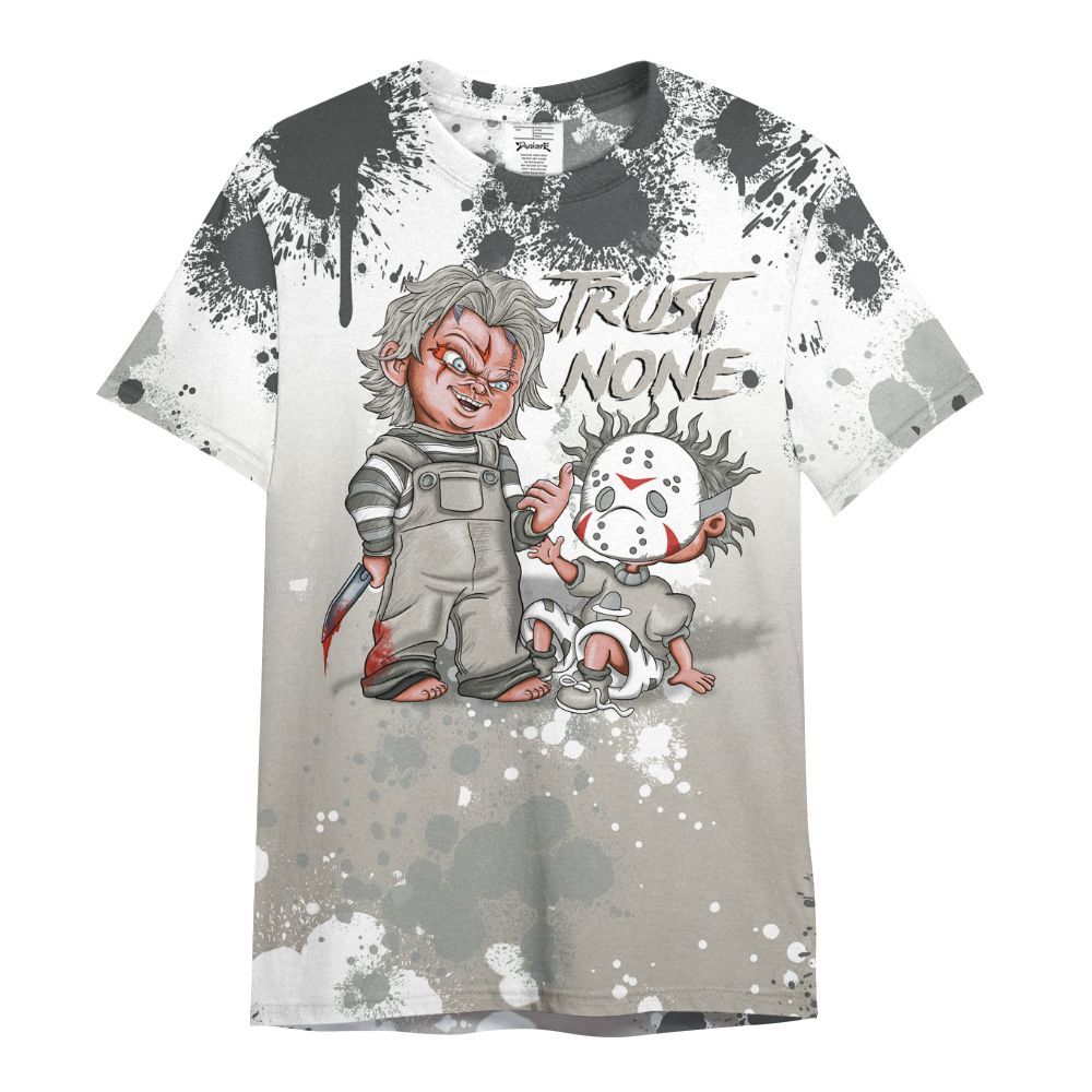 Shirt To Match Dunk Low Appears Oreo - Trust No One Scary All Over Print