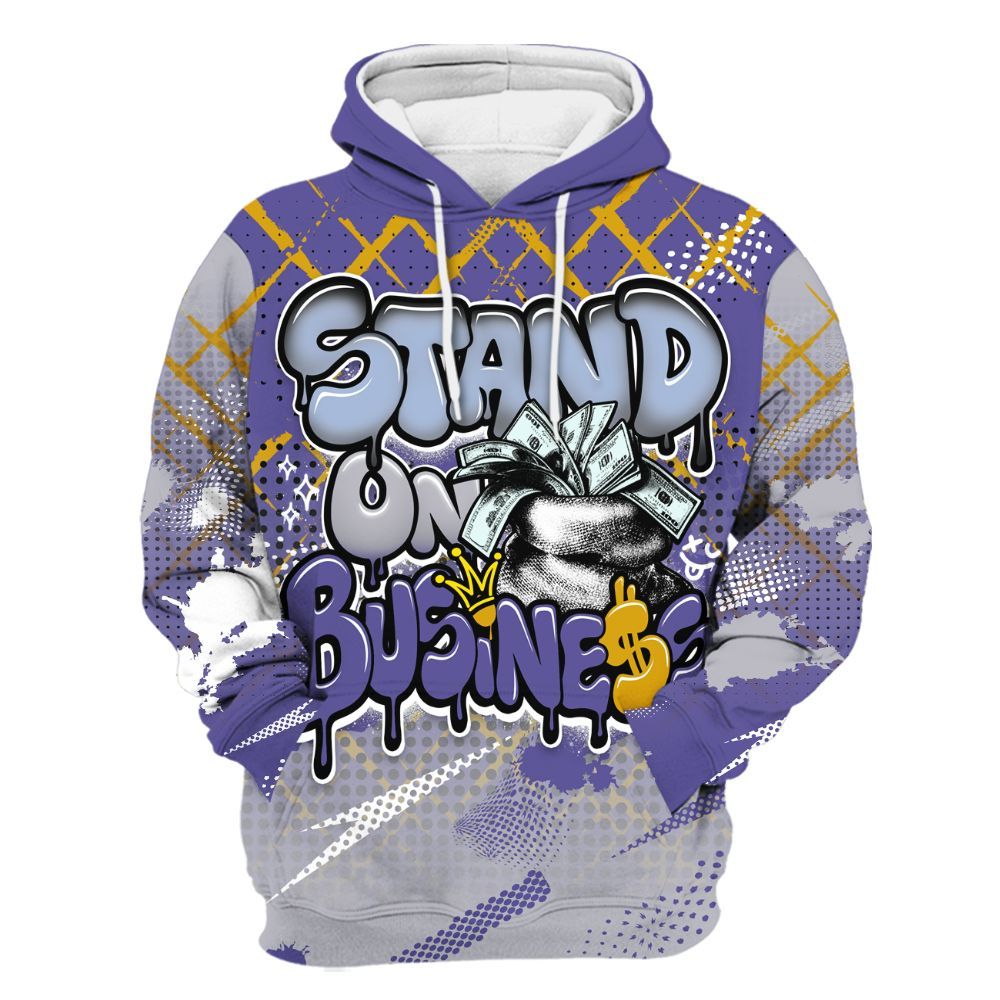 Hoodie To Match Lakeshow 4s - Halftone Stand Business Dripping All Over Print