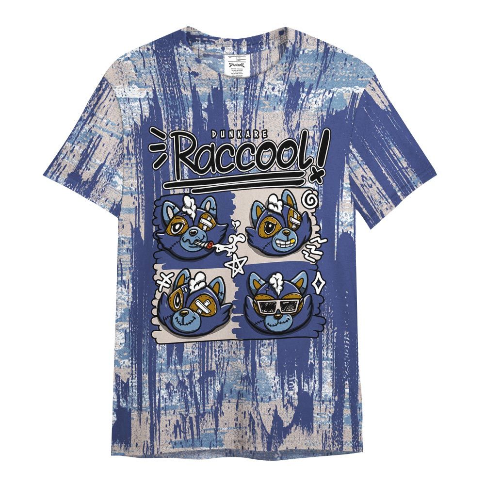 Shirt To Match High OG First In Flight 1s - Raccool Raccoon Glitch Art Shirt Unisex