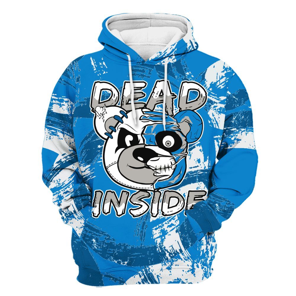 Hoodie To Match Industrial Blue 4s - Lifeless Bear Circle Slpash All Over Print