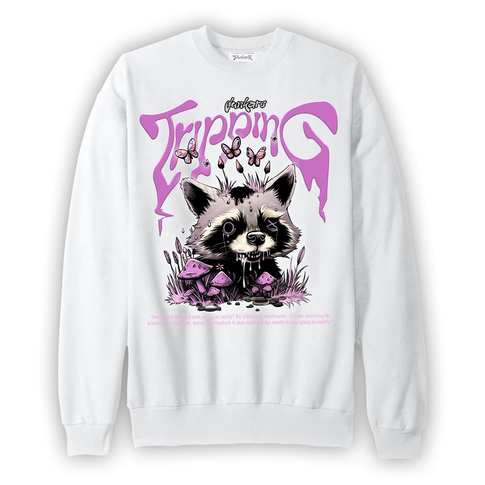 Sweatshirt To match Hyper Violet 4s Sweatshirt - Tripping Raccoon Graphic
