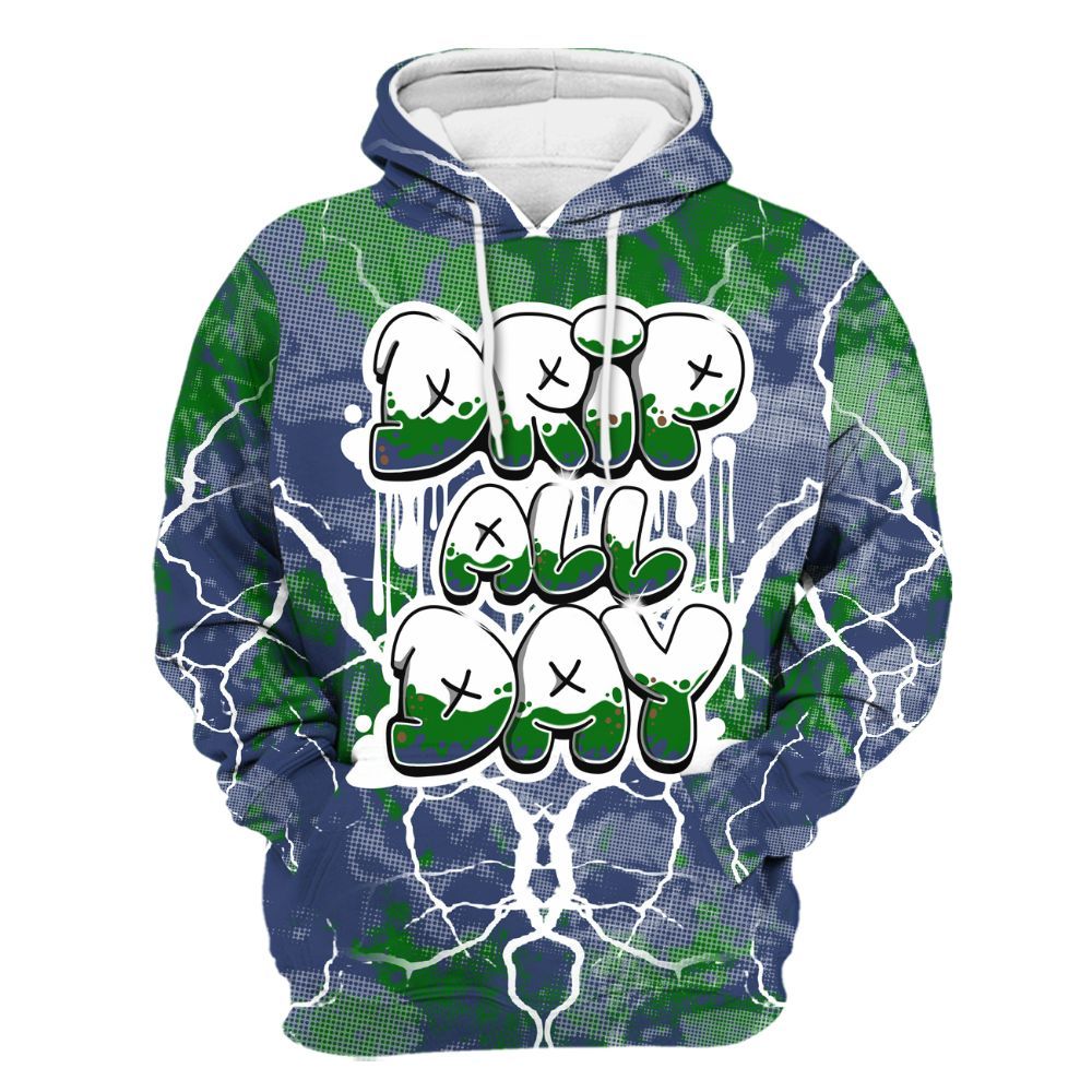 Hoodie To Match Midnight Navy 13s - DRIPPIN Days Graphic Halloween All Over Print
