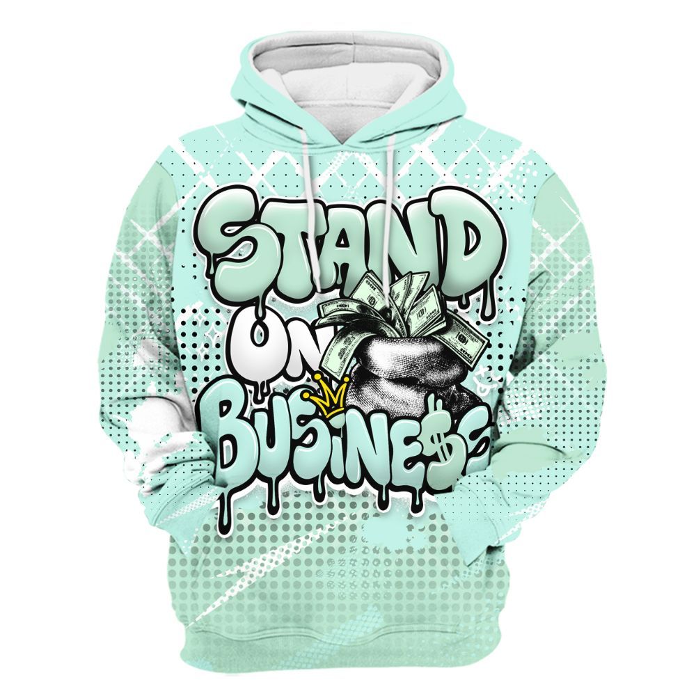 Hoodie To Match Retro Low Igloo 11s - Halftone Stand Business Dripping All Over Print