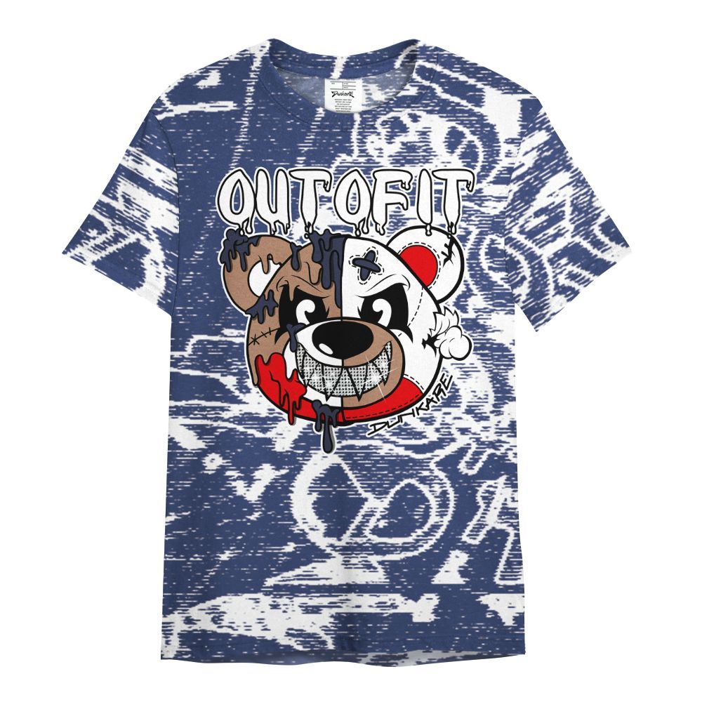 Shirt To Match Midnight Navy 13s - Out Of It Bear Avant-Garde All Over Print