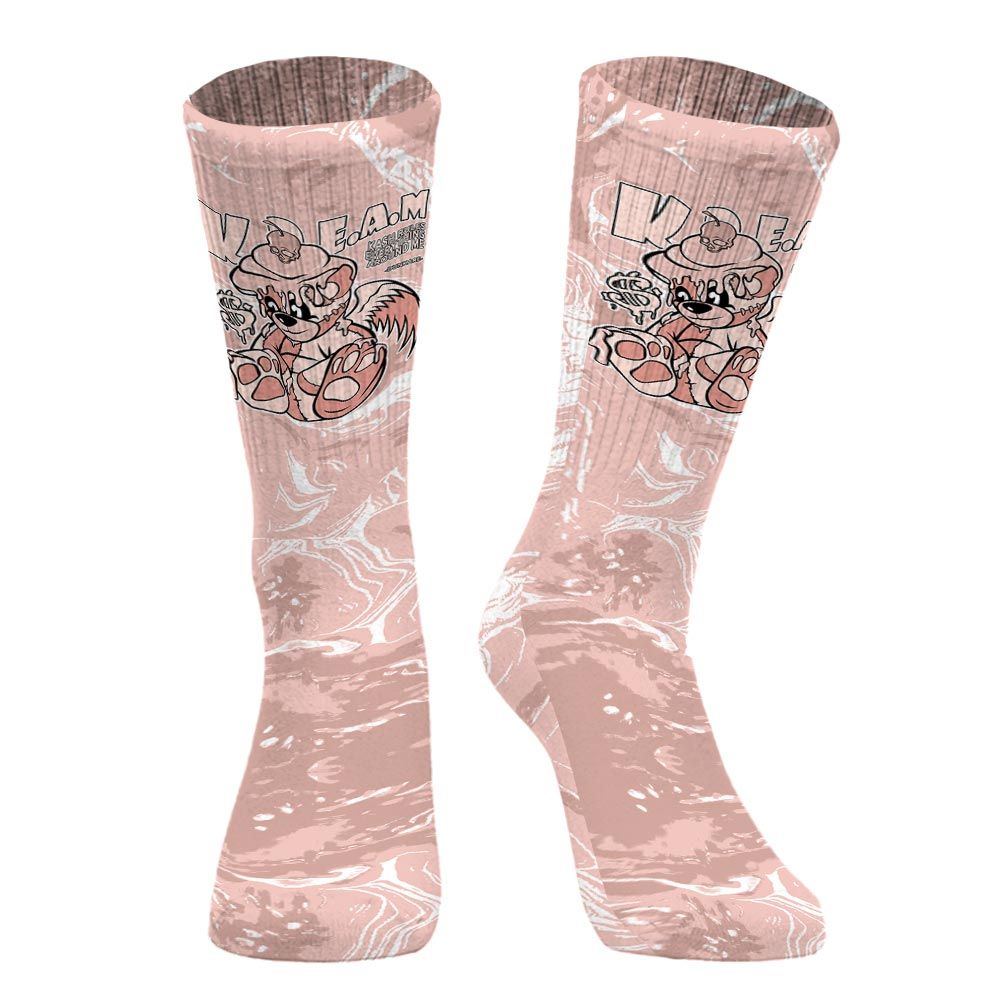 Sock To Match Low Legend Pink 11s - Loot Bear Liquid