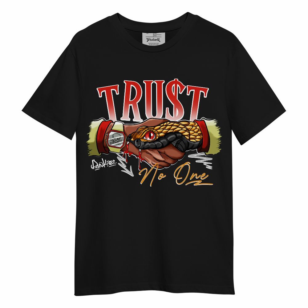Shirt To Match Retro Sunset 2026 5s - Snake Trust No One Graphic