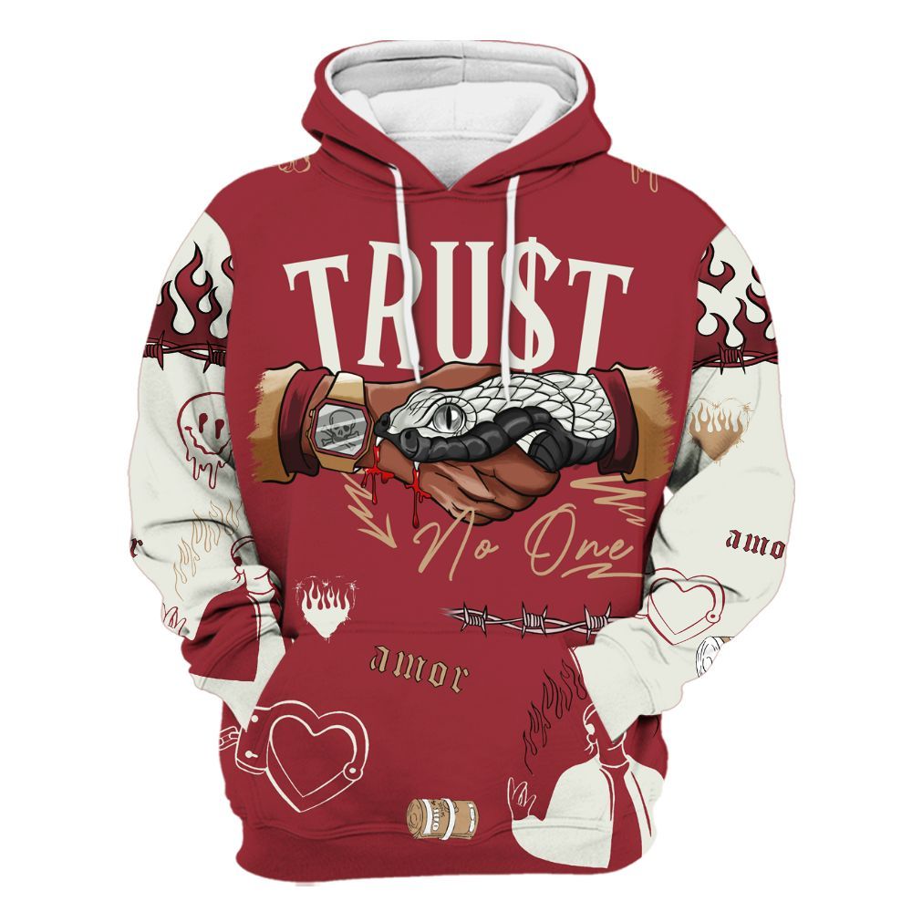 Hoodie To Match Chicago 2025 40s Shirt, Snake Trust No One All Over Print