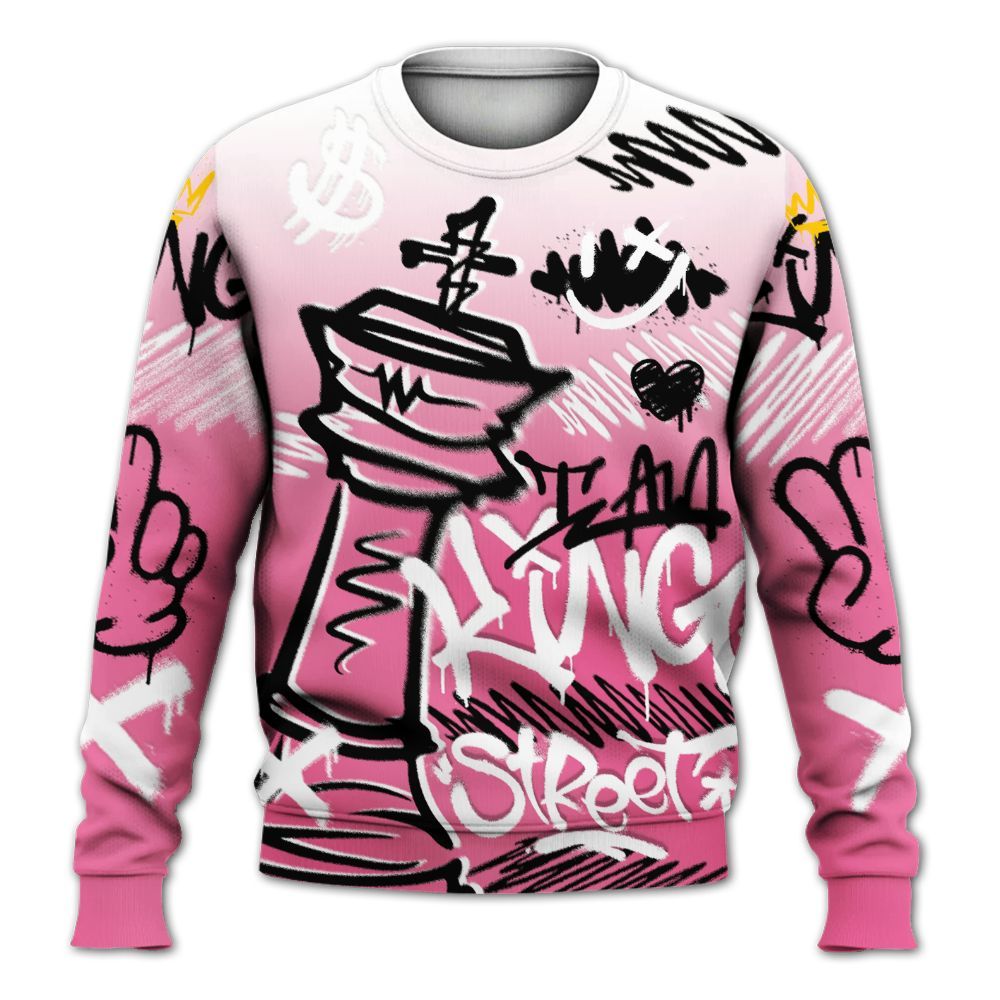 Sweatshirt To Match Air Max SNDR Hyper Pink - Street King Chess Streetwear All Over Print