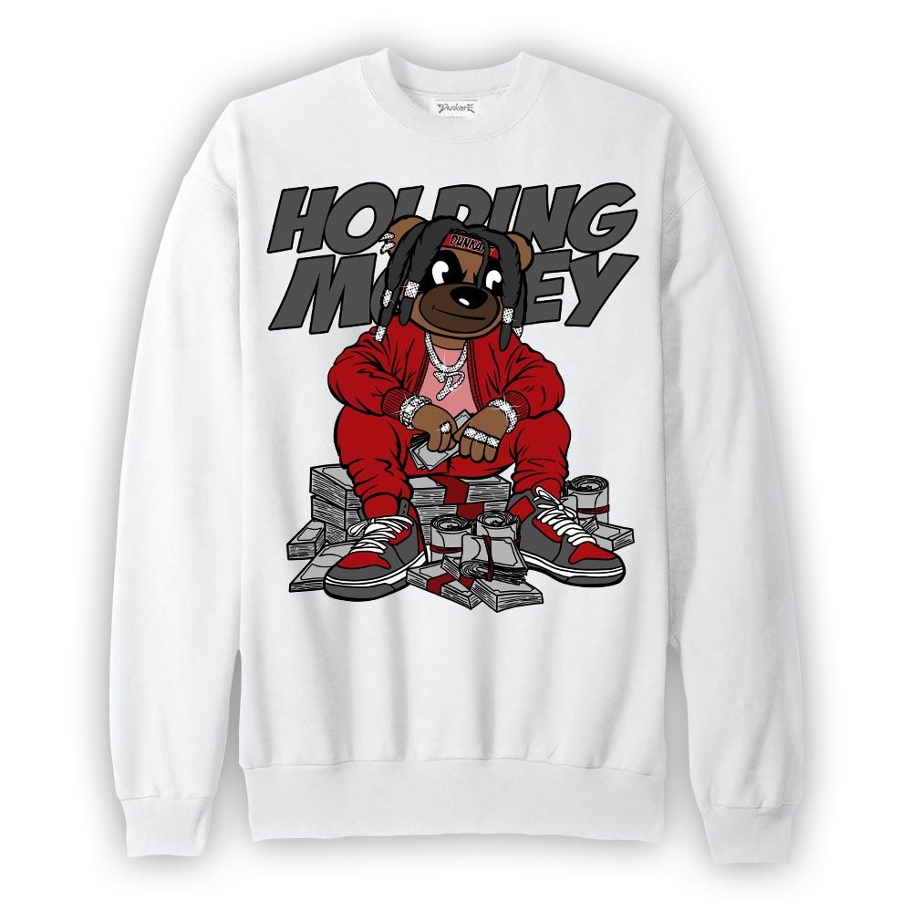 Sweatshirt To match Red Taxi 12s Sweatshirt - Possessing Moneys Bear Graphic