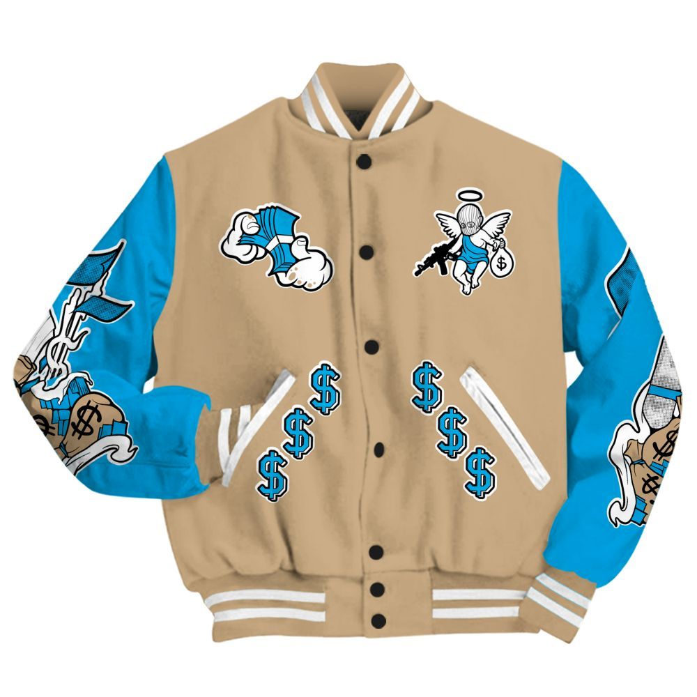Varsity Jacket To Match H-Town 11s - Ones Move In Silence Graphic All Over Print