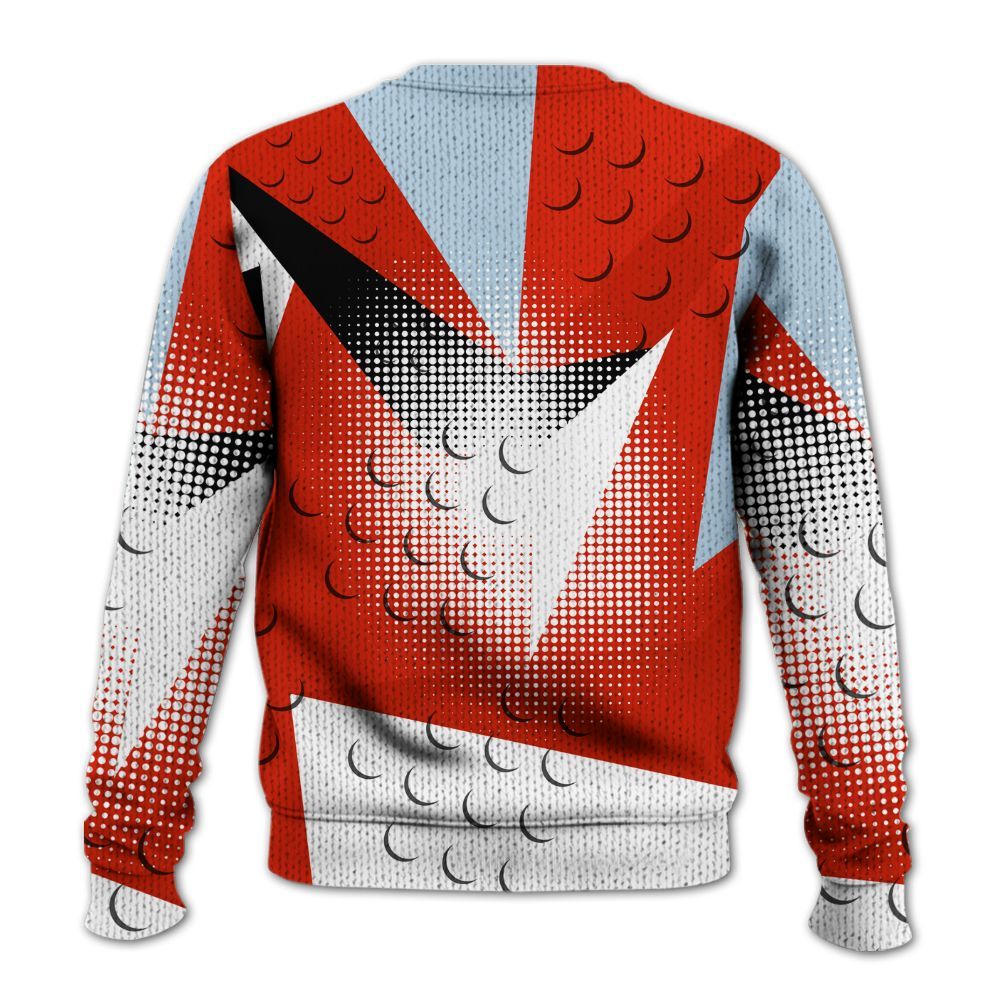 Knitted Sweater To Match Retro Cherry 11s - Poly Custom Name Number 23 5s