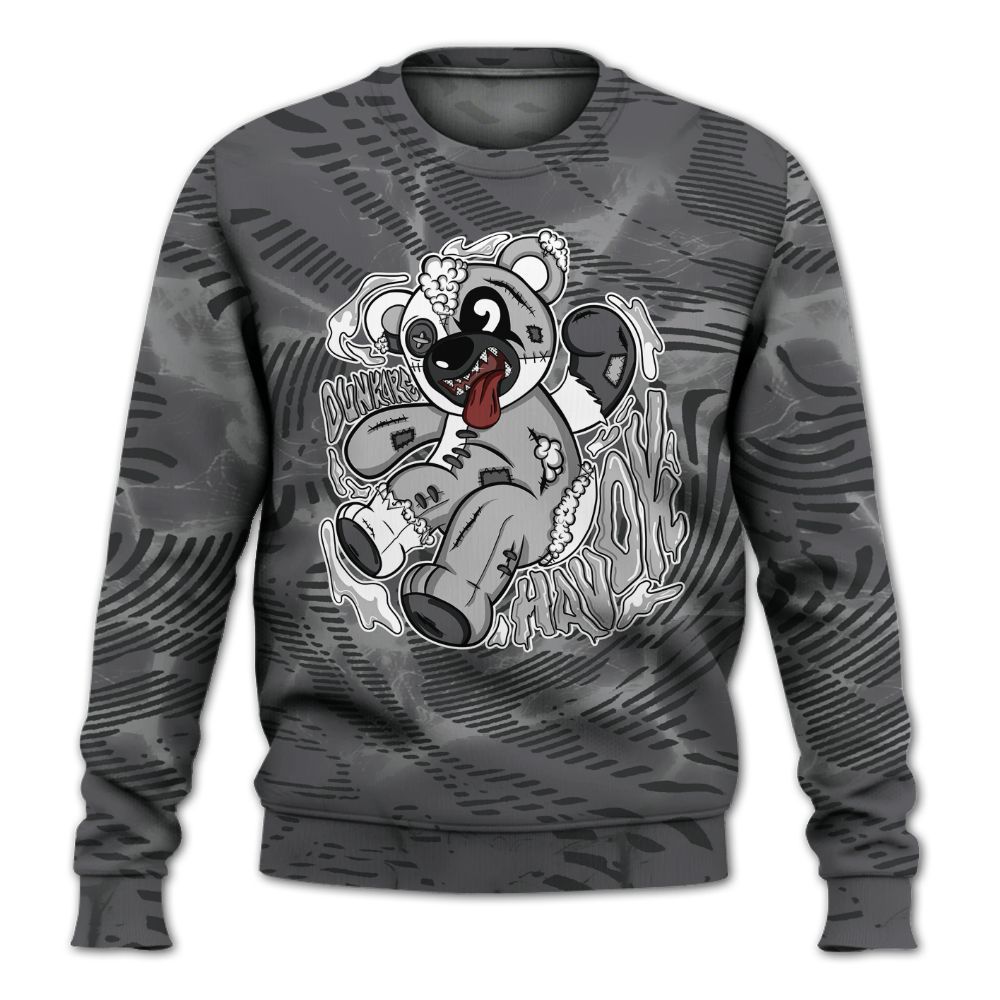 Sweatshirt To Match White Thunder 4s - Havok Bear All Over Print