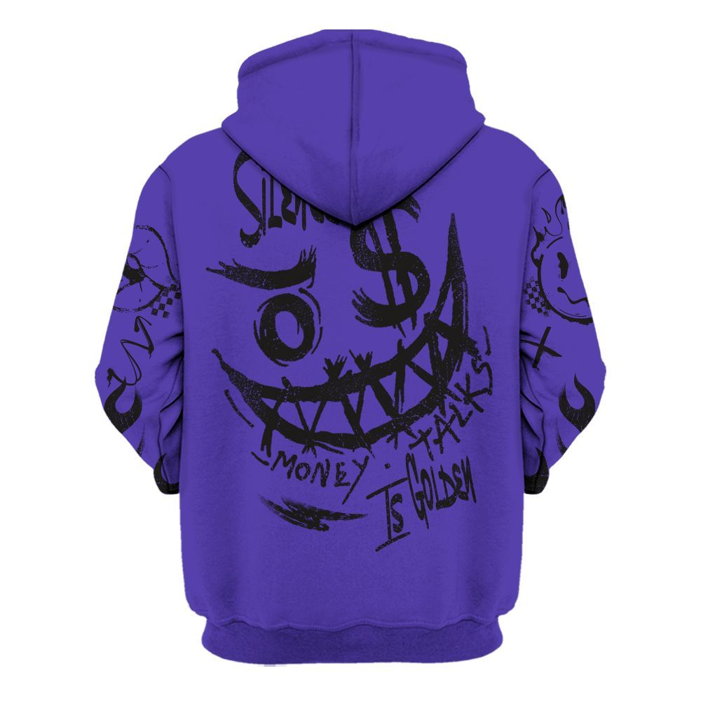Hoodie To Match Field Purple 12s - Mouth Burning Street Style All Over Print