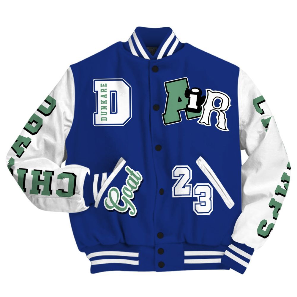Varsity Jacket To Match Dunk Low Tennis Classic - AIR Number 23 GOAT All Over Print