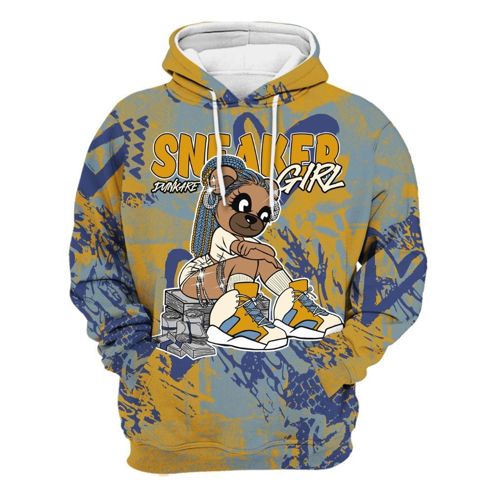 Hoodie To Match High OG First In Flight 1s - Sneaker Girl Bear Heart Grunge All Over Print