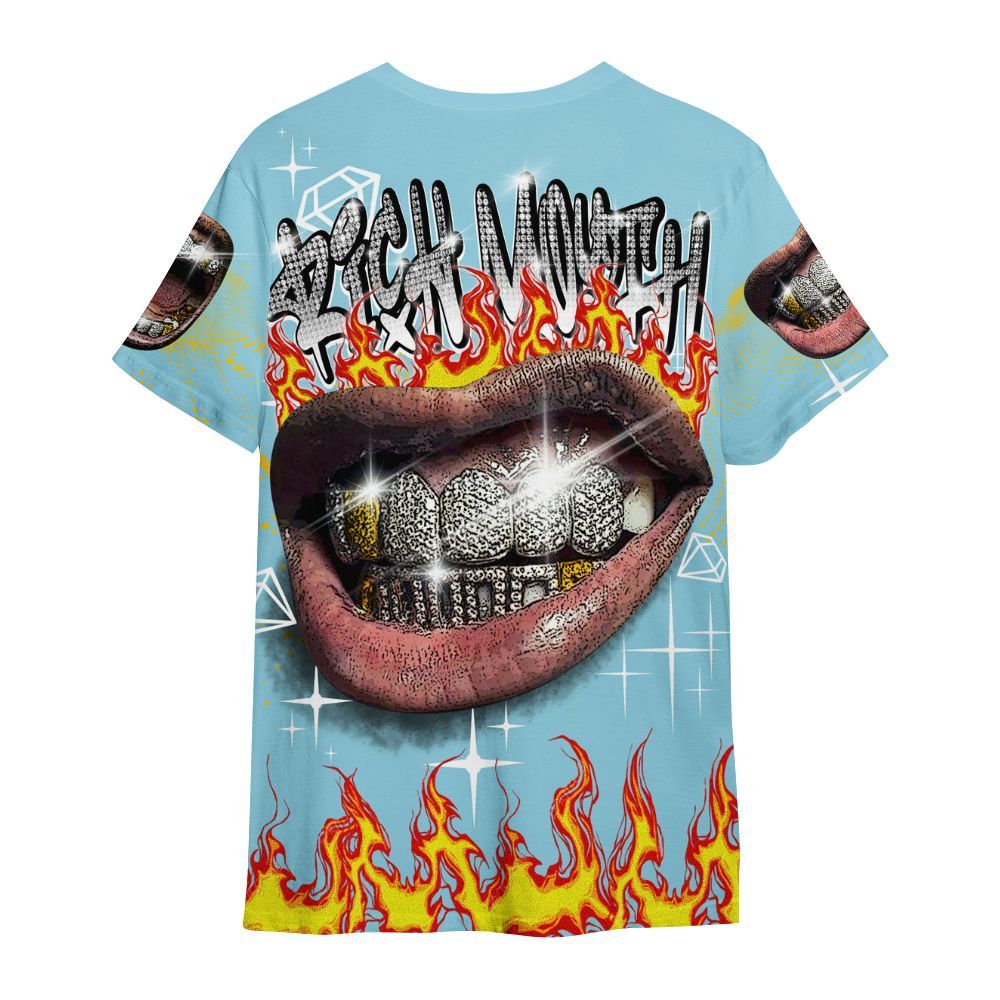 Shirt To Match Dunk High Homer Simpson - Rich Mouth Fire Rap Retro 90s All Over Print