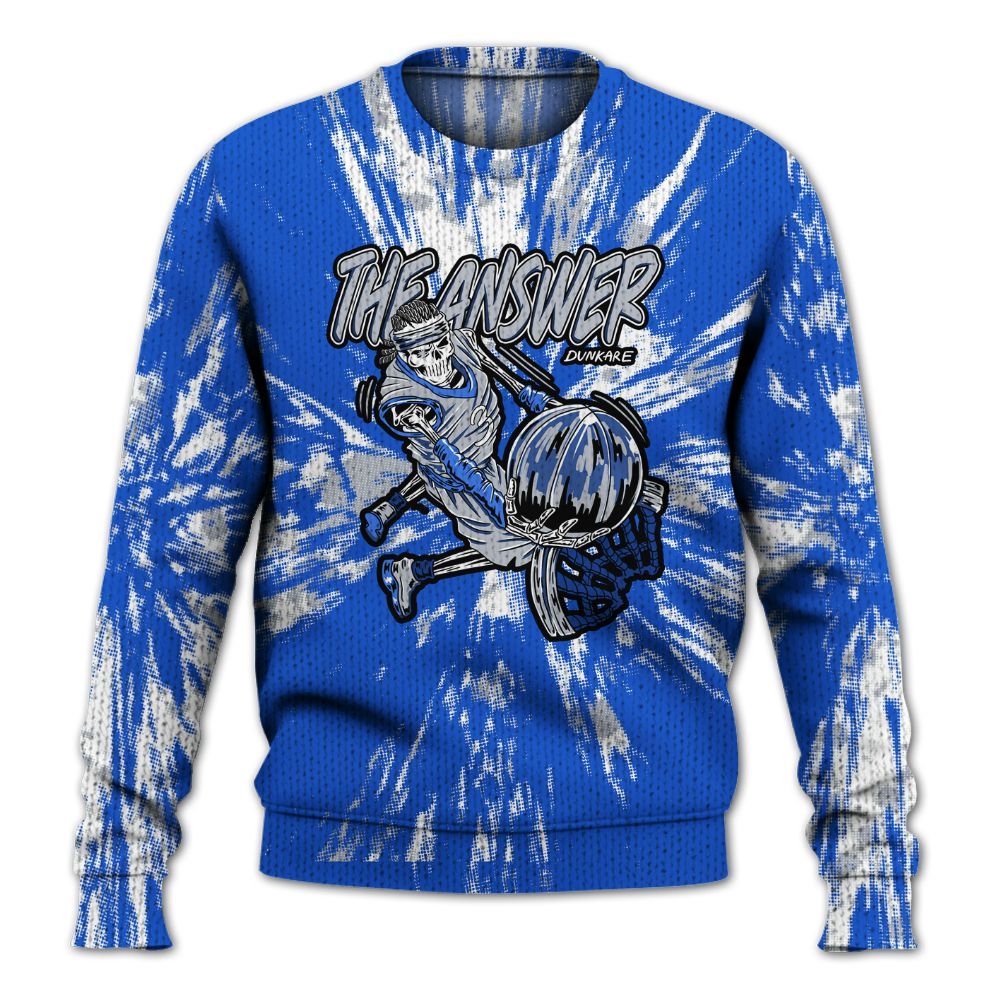 Knitted Sweater To Match Air Foamposite One Royal - The Answer Skeleton Luxury